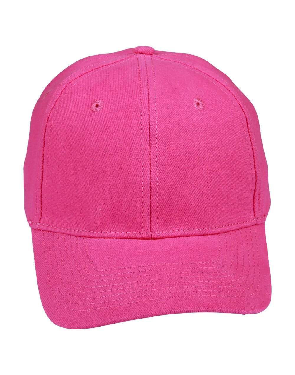 Heavy Brushed Cotton Cap Ch01 Active Wear Winning Spirit Hot Pink One size 